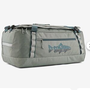 NWT Patagonia Black Hole Duffle 55L Wild Waterline Sleet Green gray